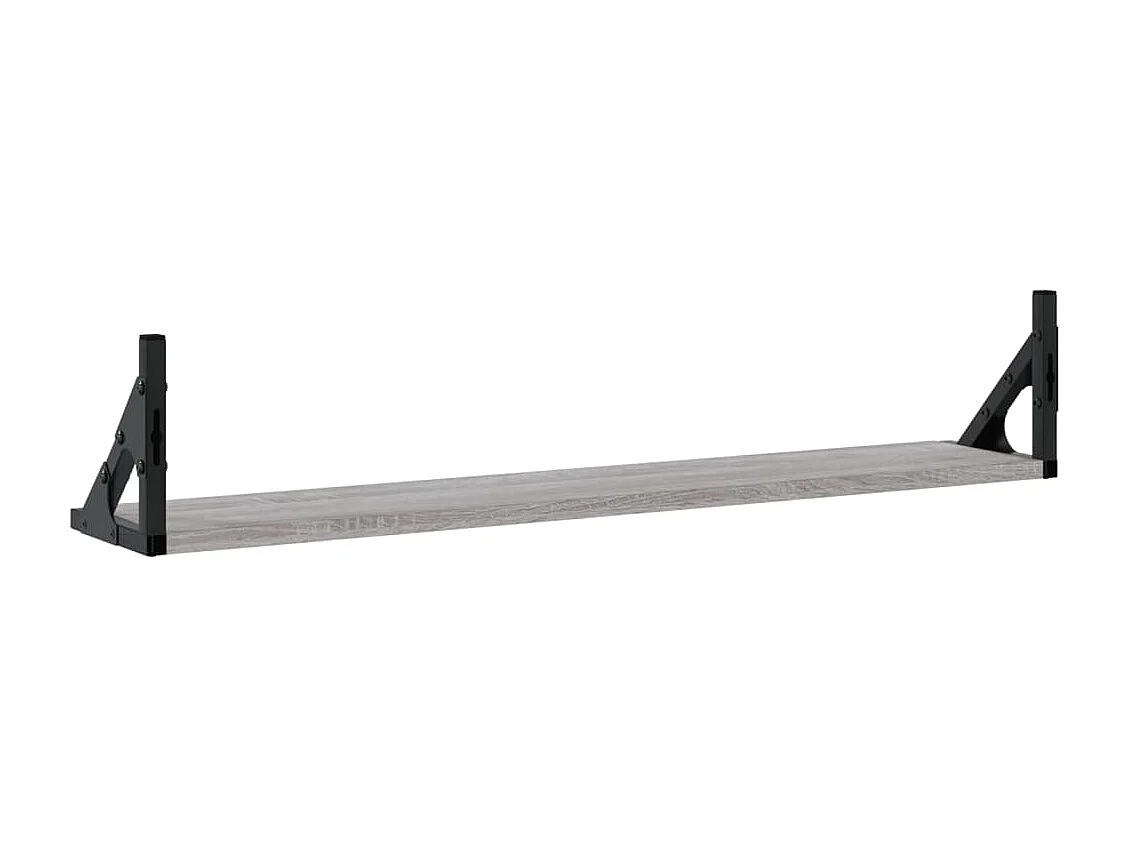 Étagères murales 2pcs Sonoma gris 80x15x15,5 Bois ingénierie