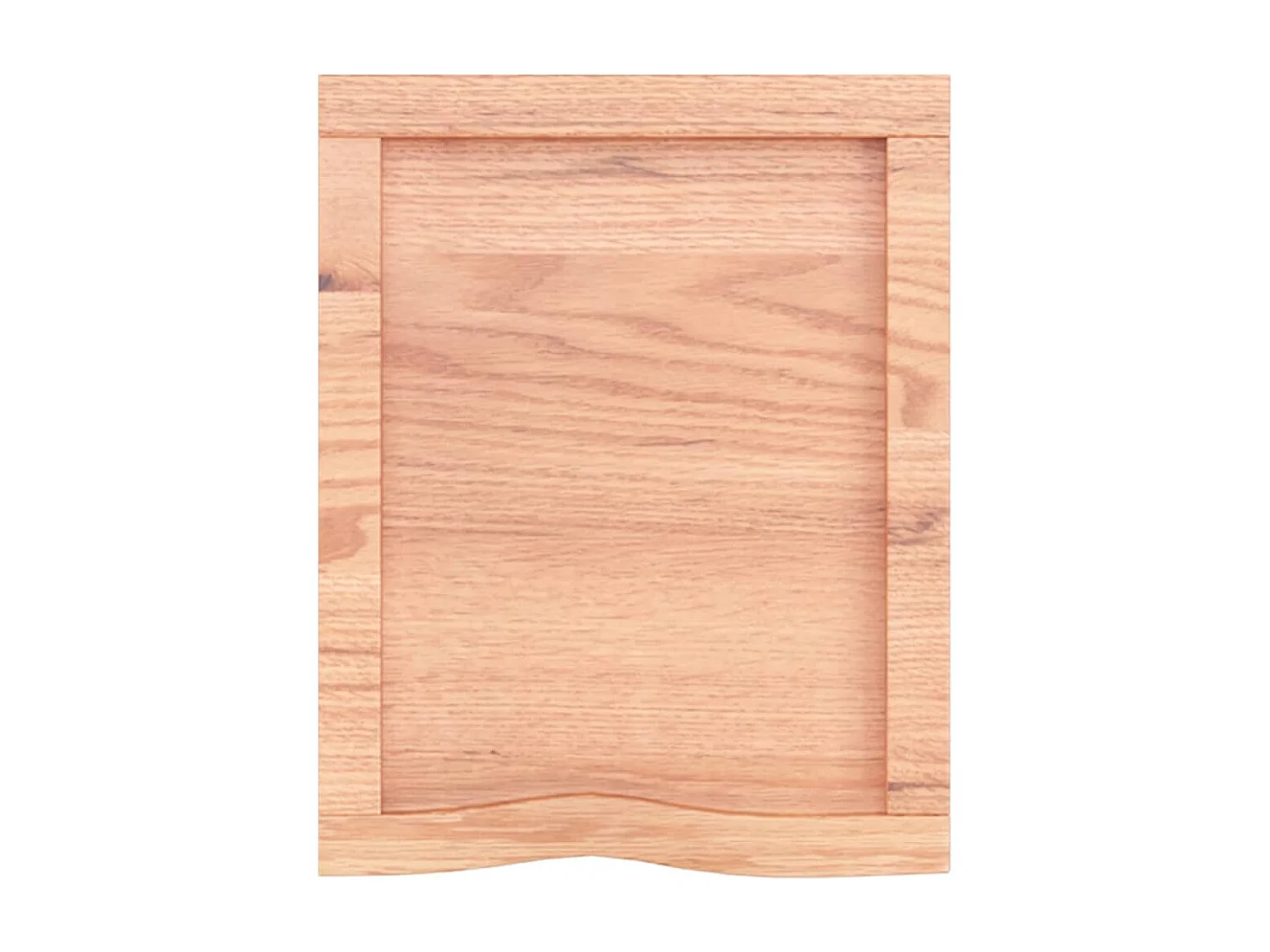 Étagère murale marron clair bois chêne massif traité