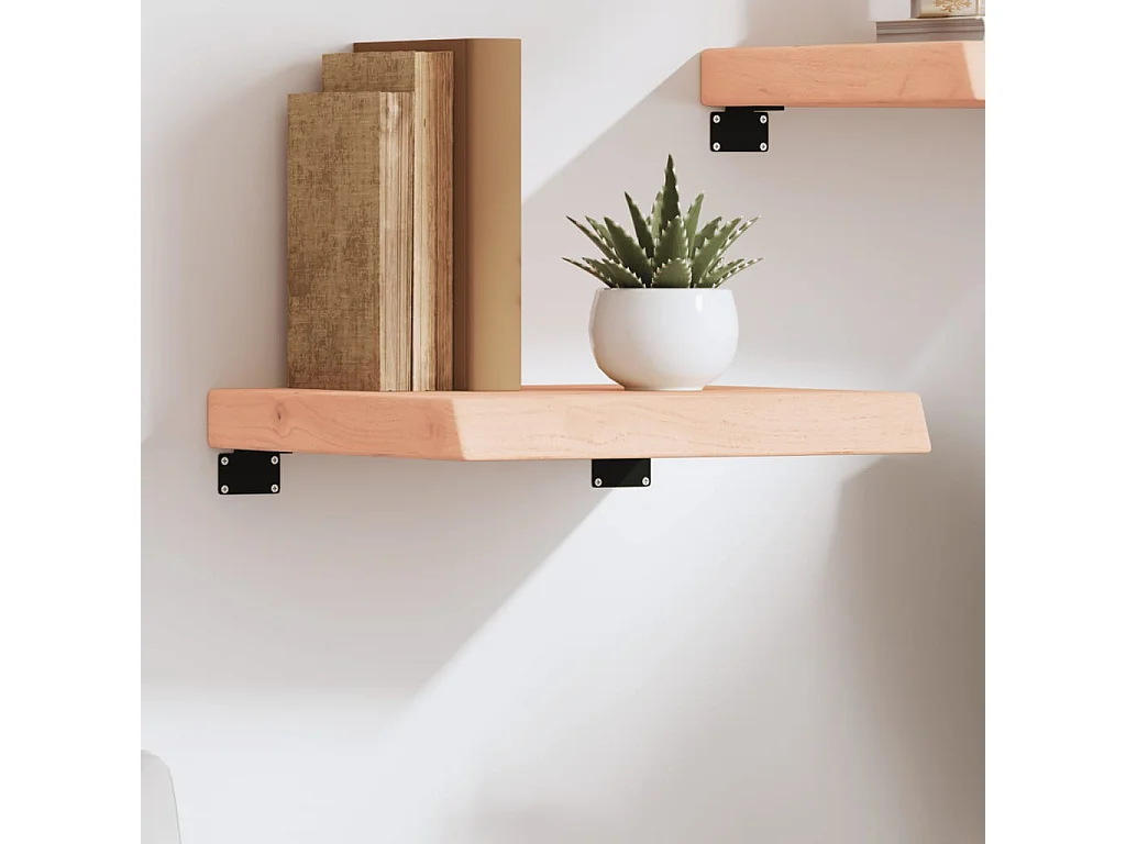 Étagère murale 40x40x(2-6)cm bois de chêne massif non traité