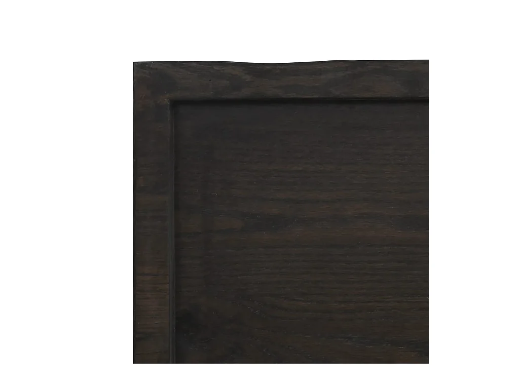 Wandschap behandeld massief eikenhout donkerbruin