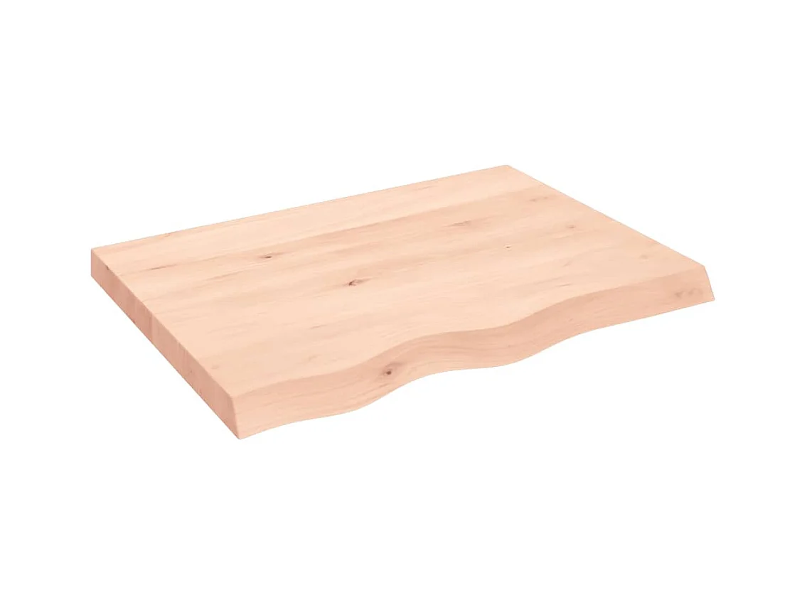 Étagère murale 80x60x(2-6) cm bois de chêne massif non traité
