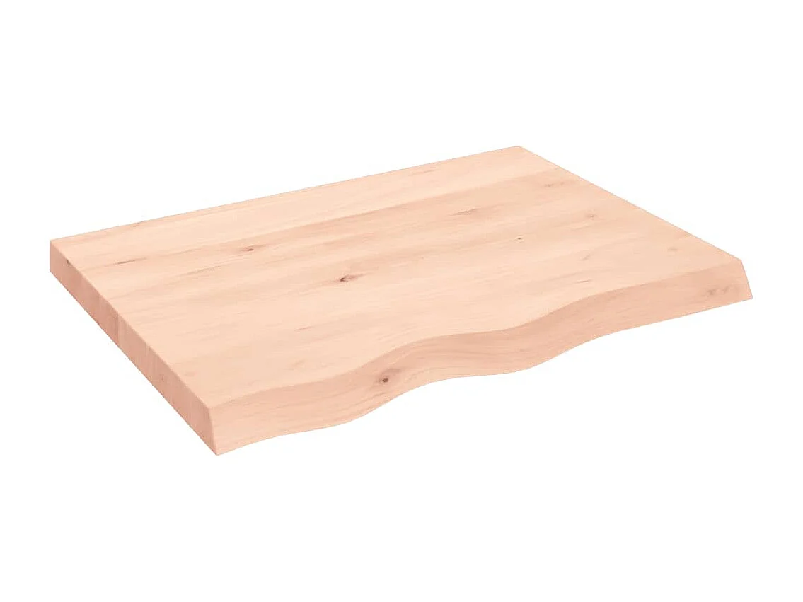Étagère murale 80x60x(2-6) cm bois de chêne massif non traité
