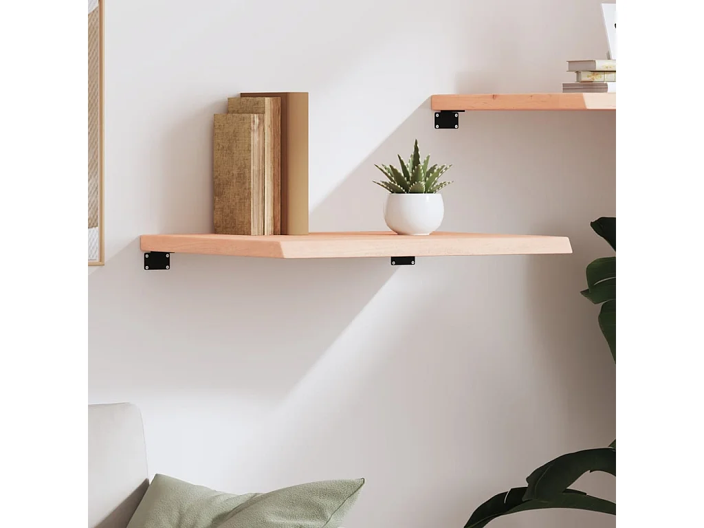 Étagère murale 60x50x(2-4) cm bois de chêne massif non traité