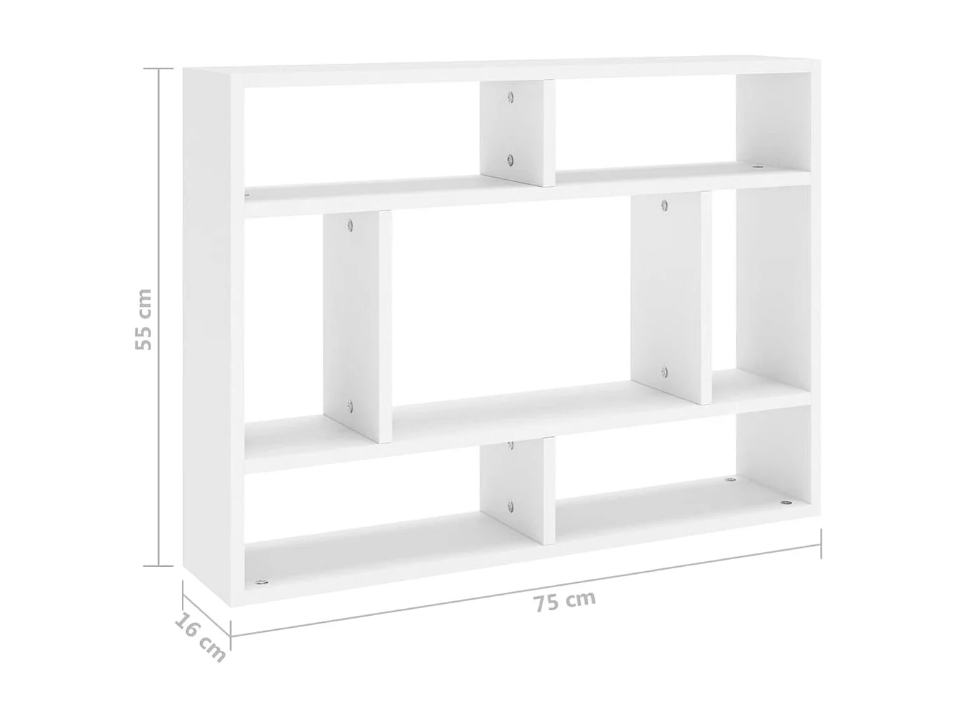 Étagère murale Blanc 75x16x55