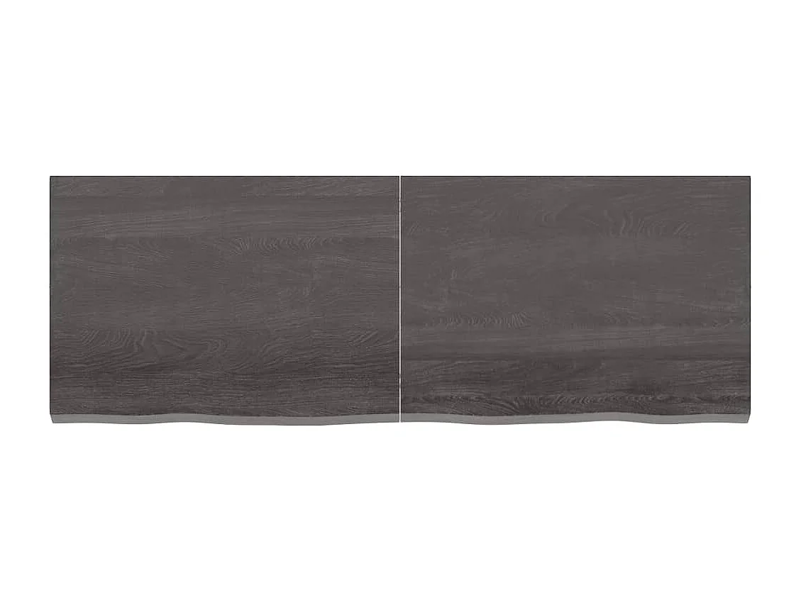 Étagère murale marron foncé bois chêne massif traité