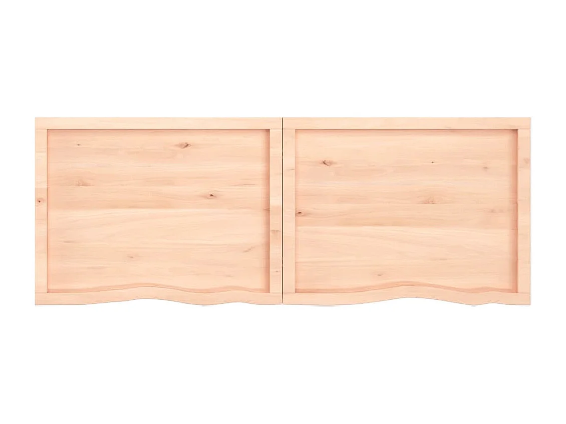 Étagère murale 160x60x(2-6) cm bois de chêne massif non traité