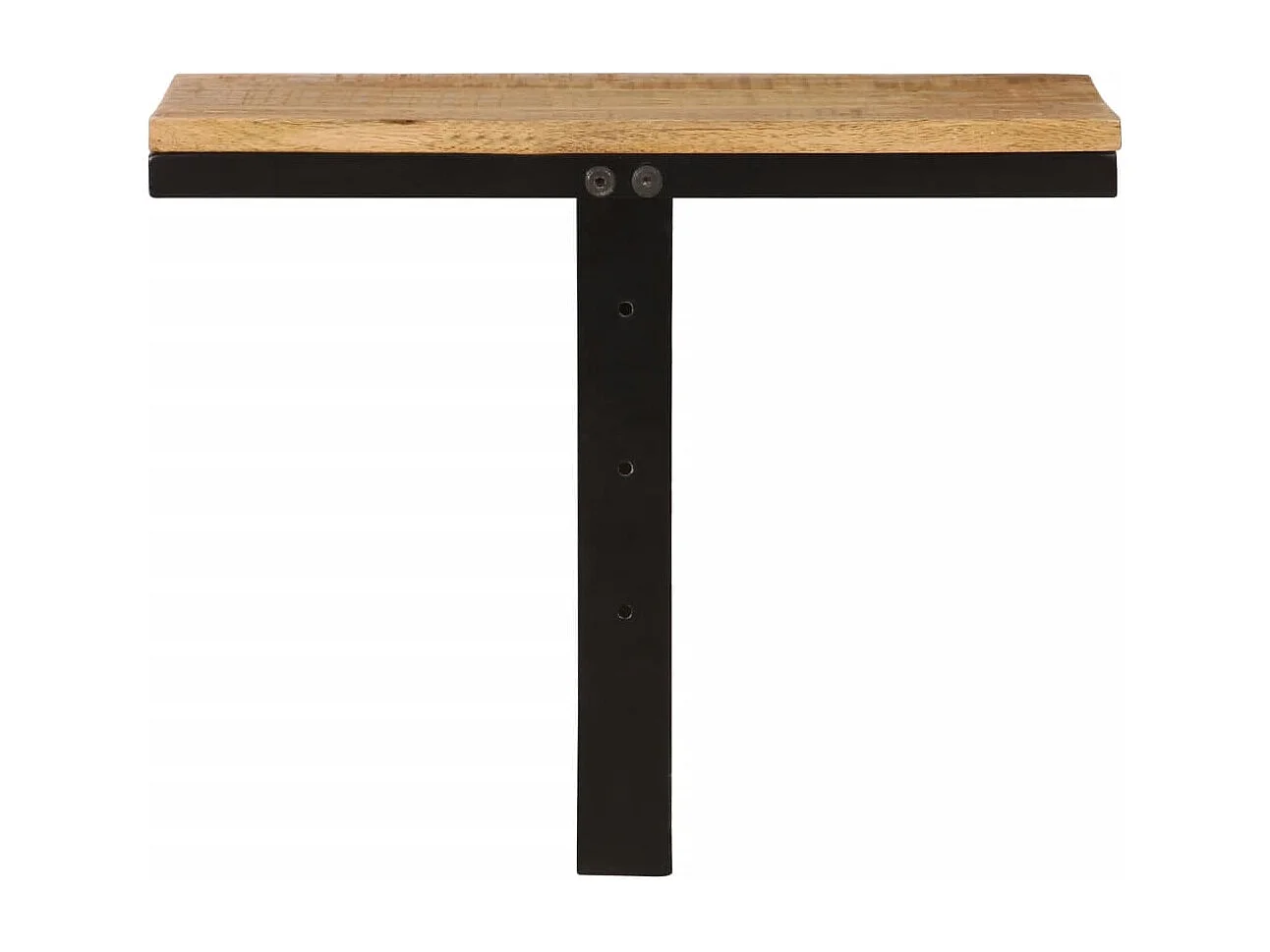 Étagère murale 40x30x32 bois massif de manguier et fer