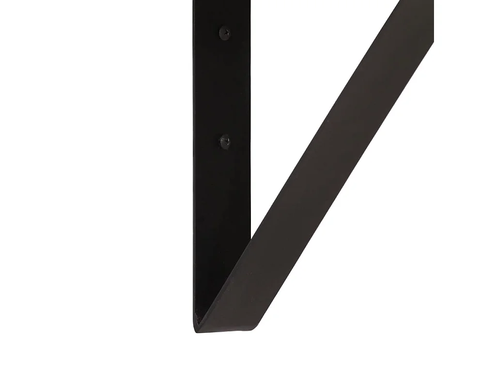 Étagère murale 40x30x32 bois massif de manguier et fer