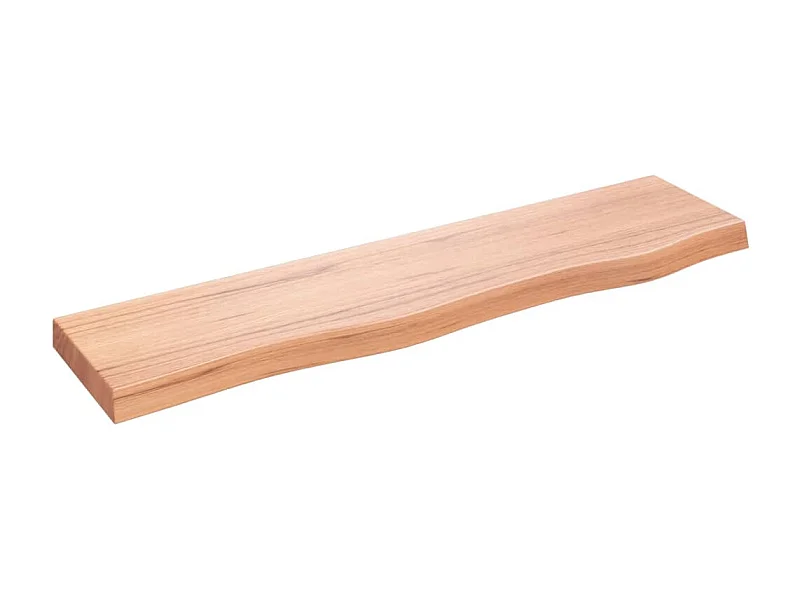 Étagère murale marron clair 80x20x4 bois chêne massif traité