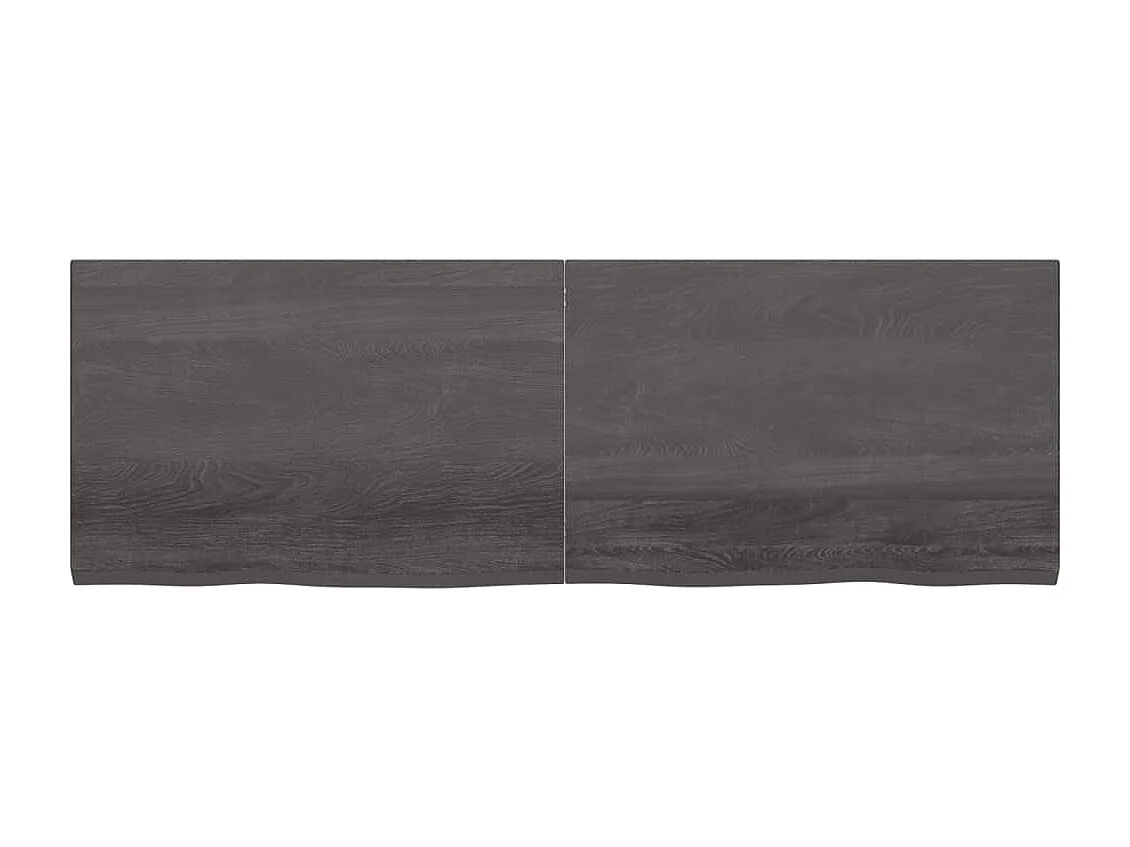 Étagère murale marron foncé bois chêne massif traité