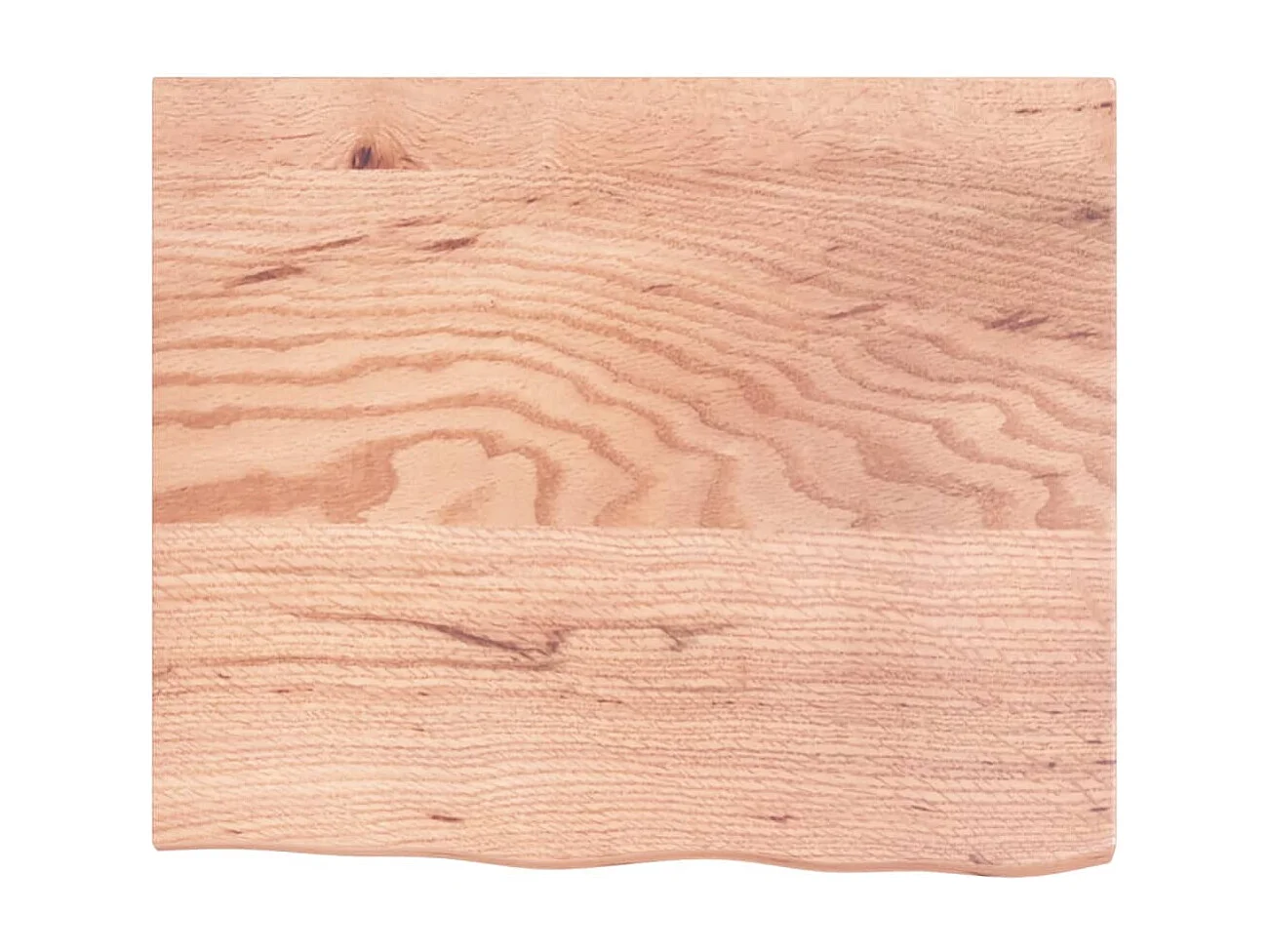 Étagère murale marron clair 60x50x2 bois chêne massif traité