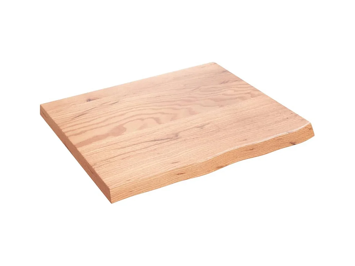 Étagère murale marron clair 60x50x2 bois chêne massif traité