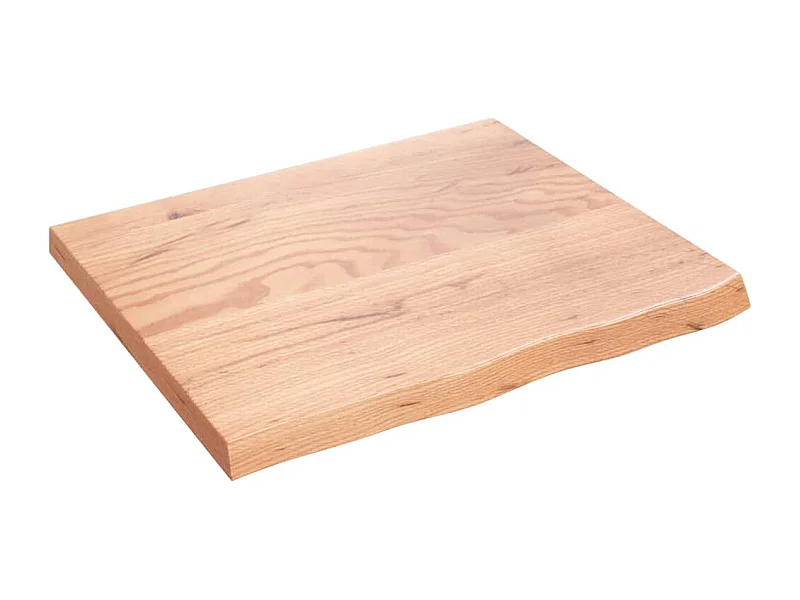 Étagère murale marron clair 60x50x2 bois chêne massif traité