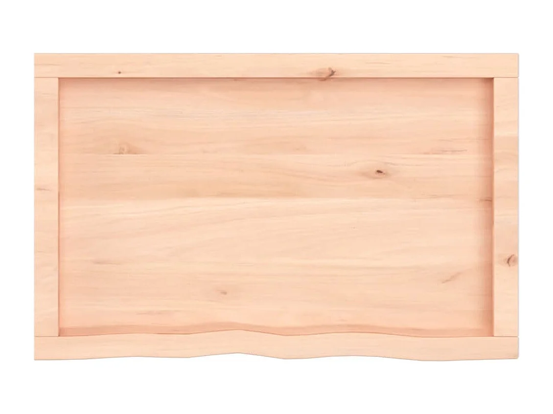 Étagère murale 80x50x(2-6) cm bois de chêne massif non traité