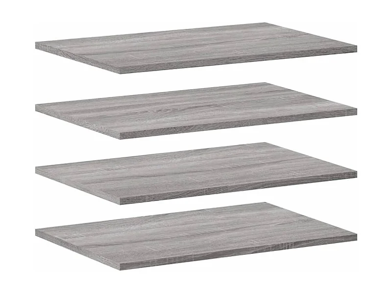 Étagères murales 4 pcs sonoma gris 60x40x1,5 bois ingénierie