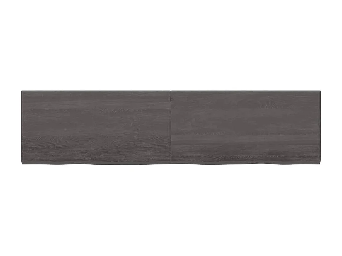 Étagère murale marron foncé bois chêne massif traité