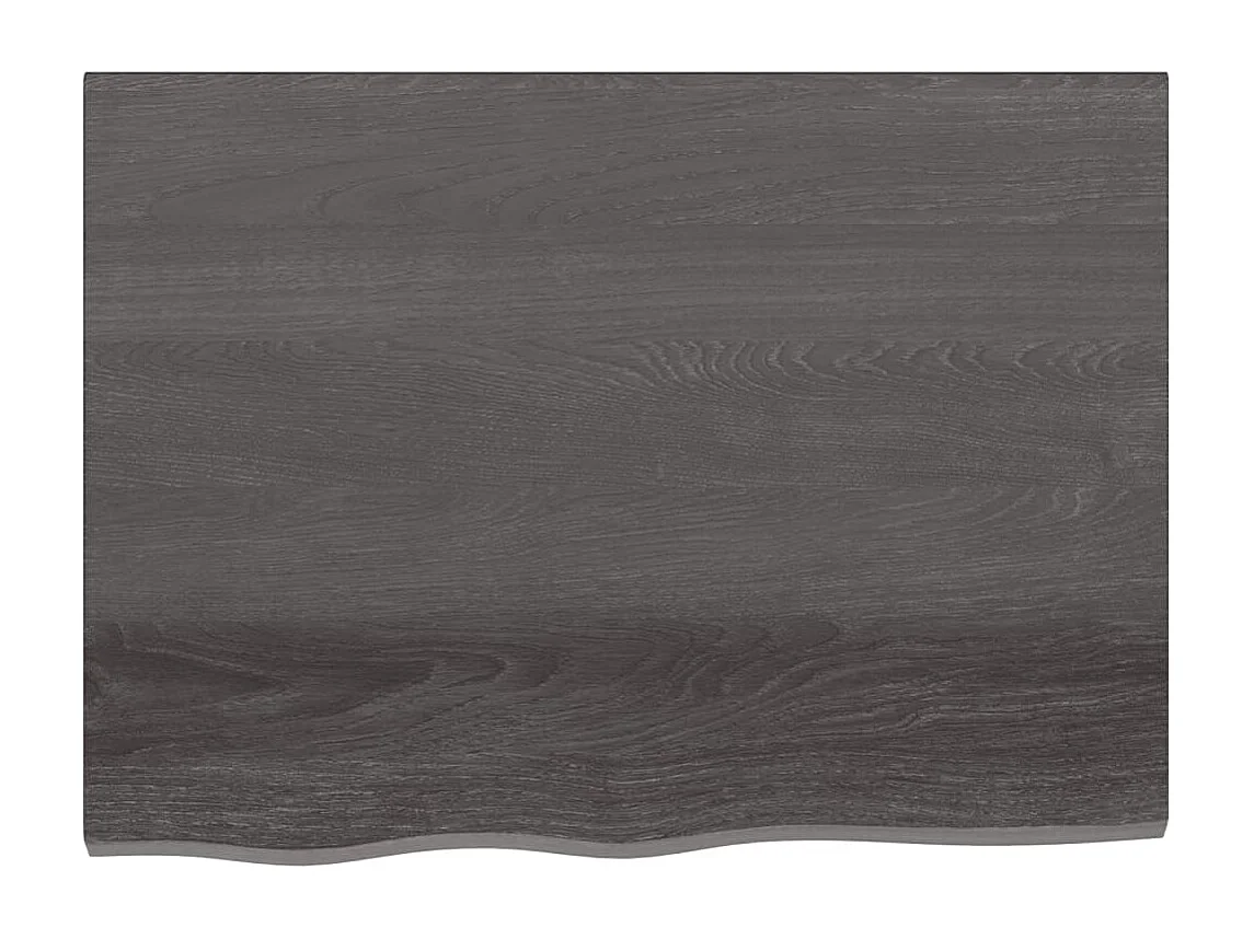 Étagère murale marron foncé bois chêne massif traité