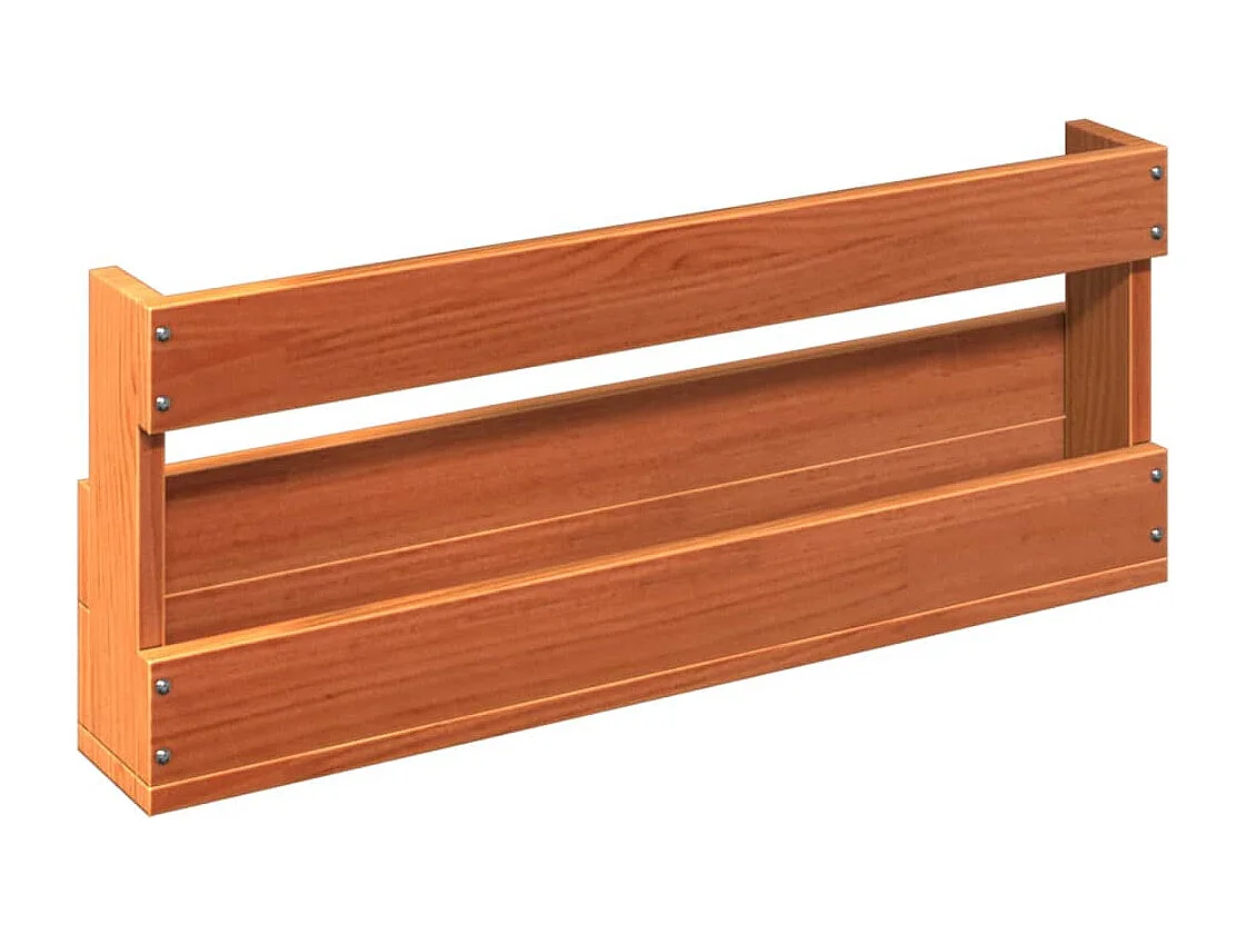 Étagères à chaussures murales 2 pcs marron 59x8,5x23,5