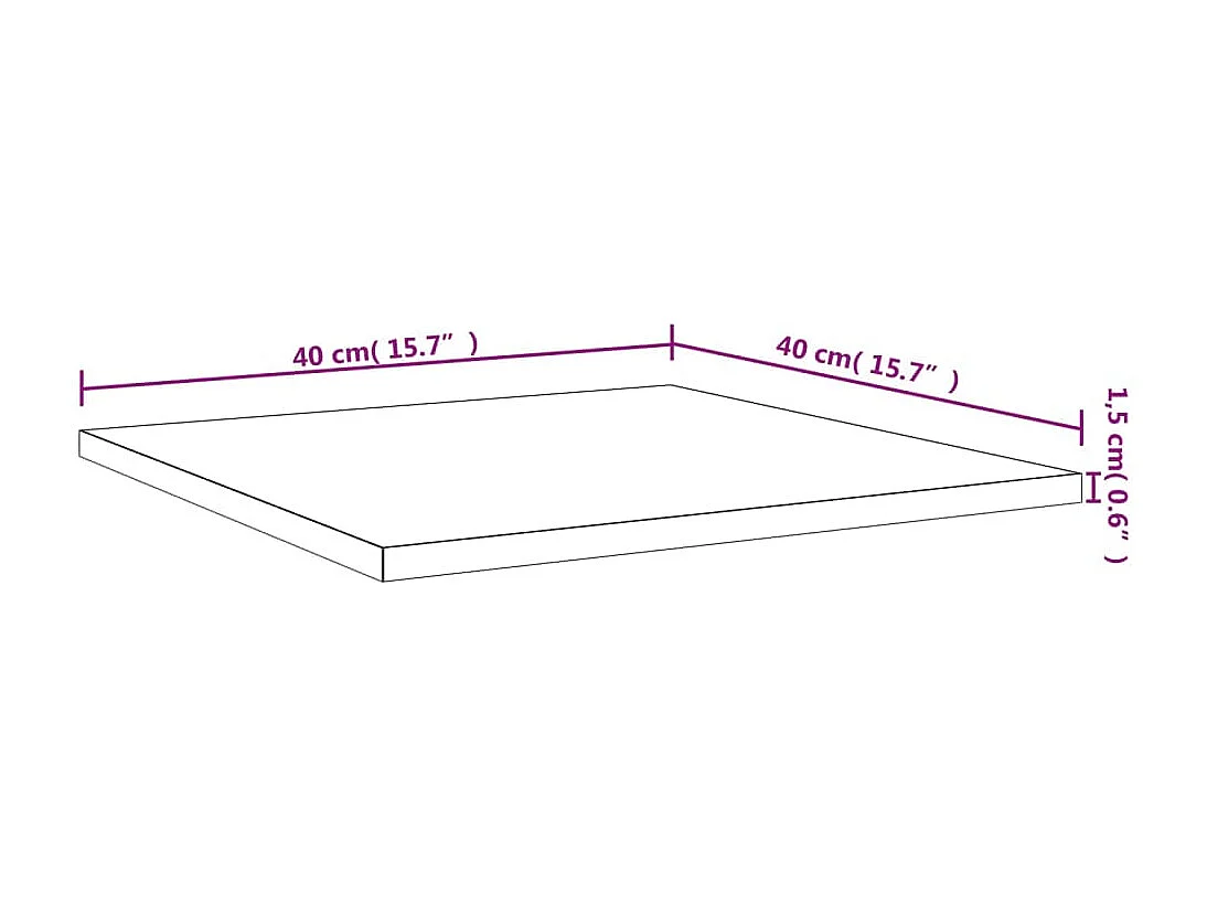 Étagères murales 4 pcs chêne fumé 40x40x1,5 bois d'ingénierie