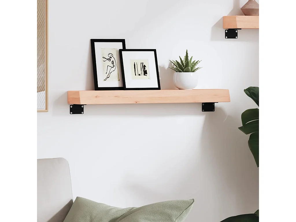 Étagère murale 60x10x6 bois de chêne massif non traité