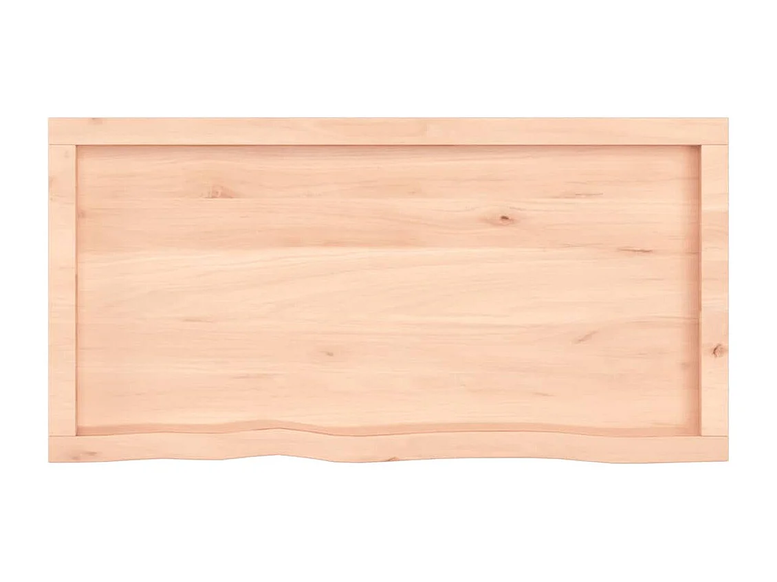 Étagère murale 100x50x(2-6) cm bois de chêne massif non traité