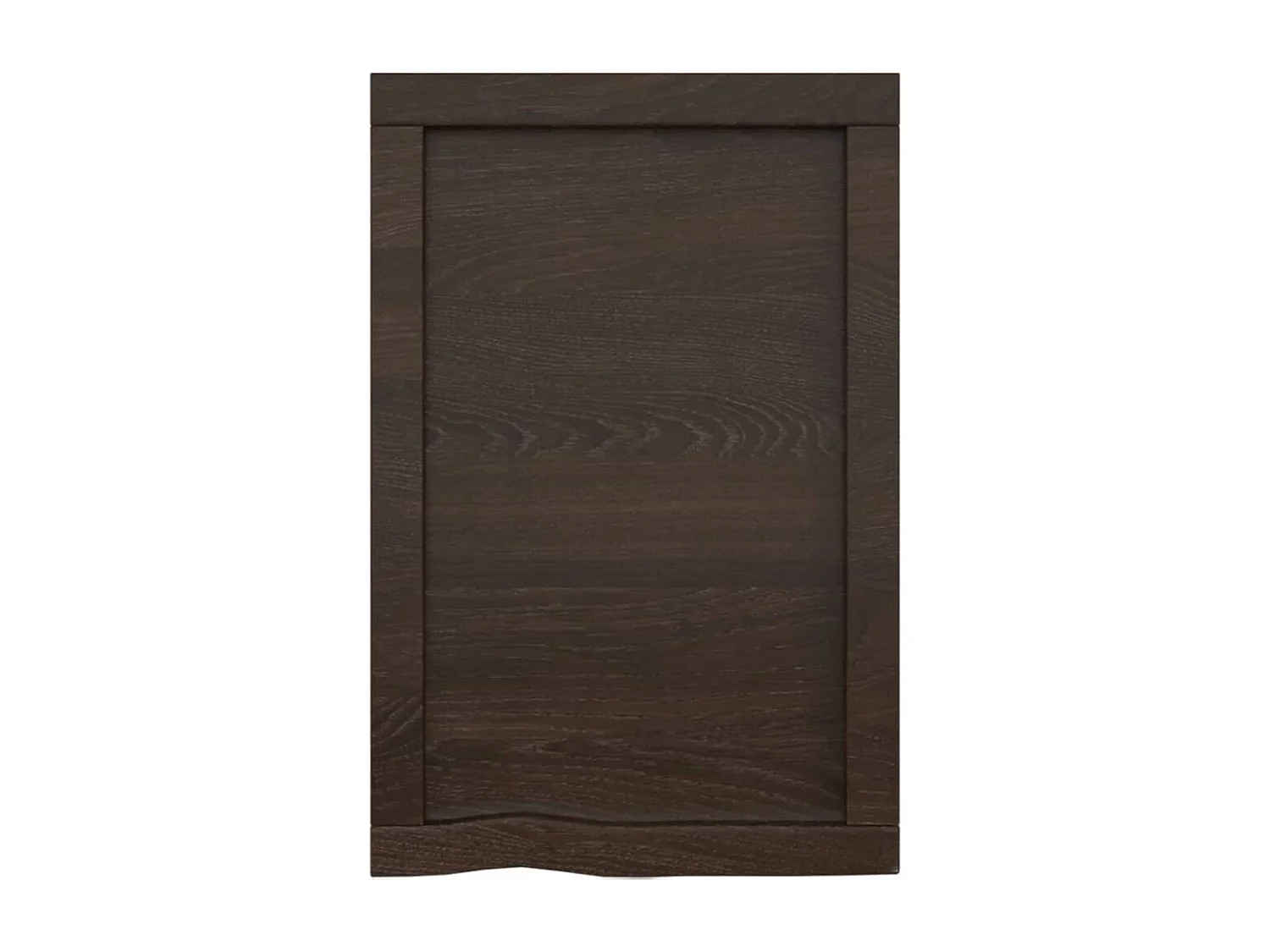 Étagère murale marron foncé bois chêne massif traité