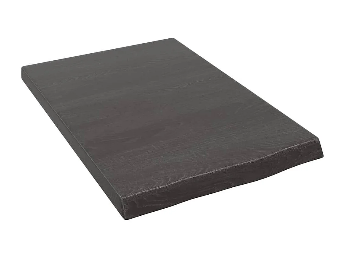 Étagère murale marron foncé bois chêne massif traité