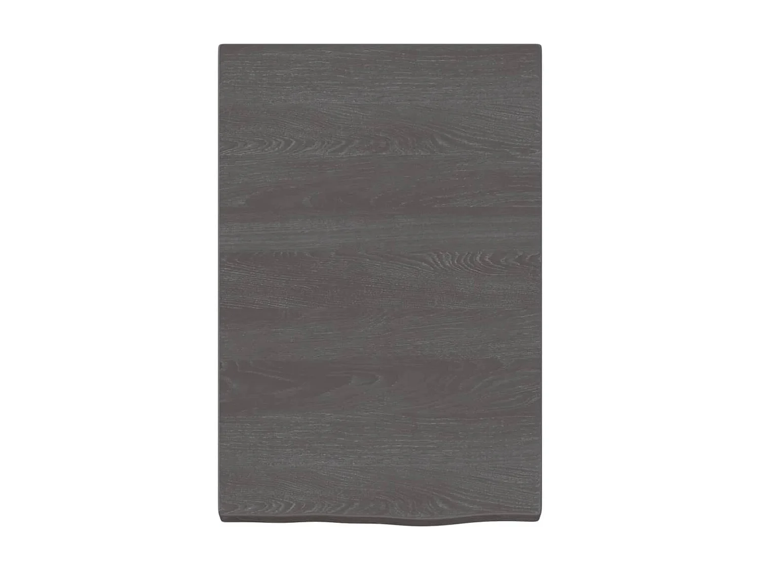 Étagère murale marron foncé bois chêne massif traité