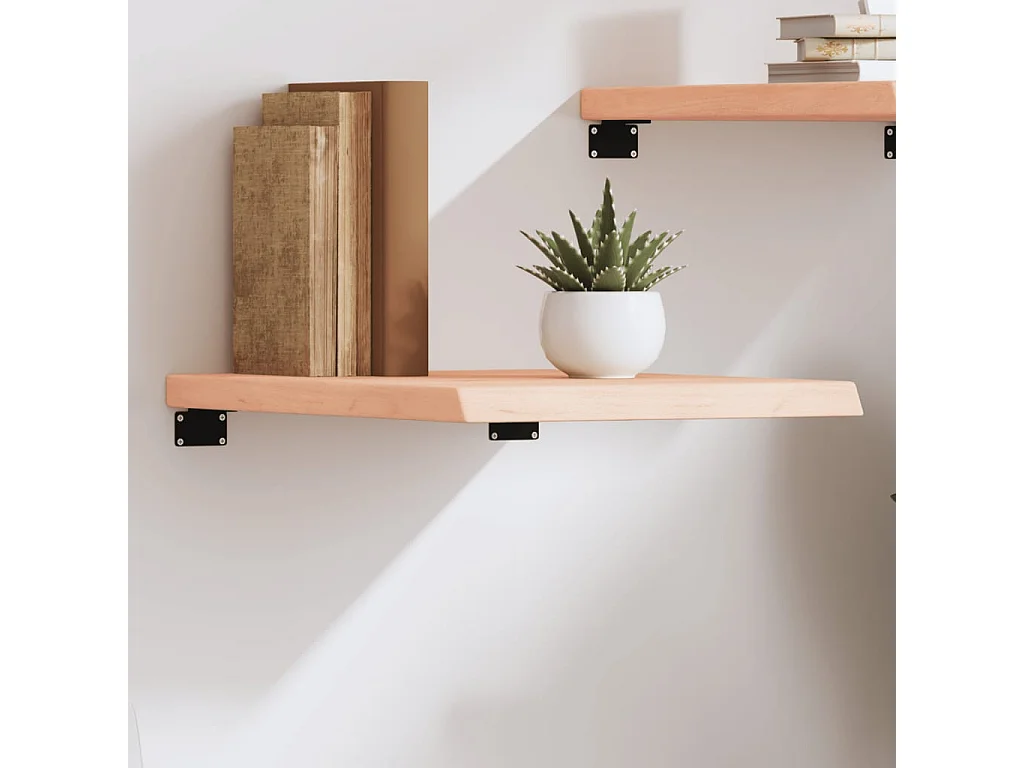 Étagère murale 40x60x(2-4) cm bois de chêne massif non traité