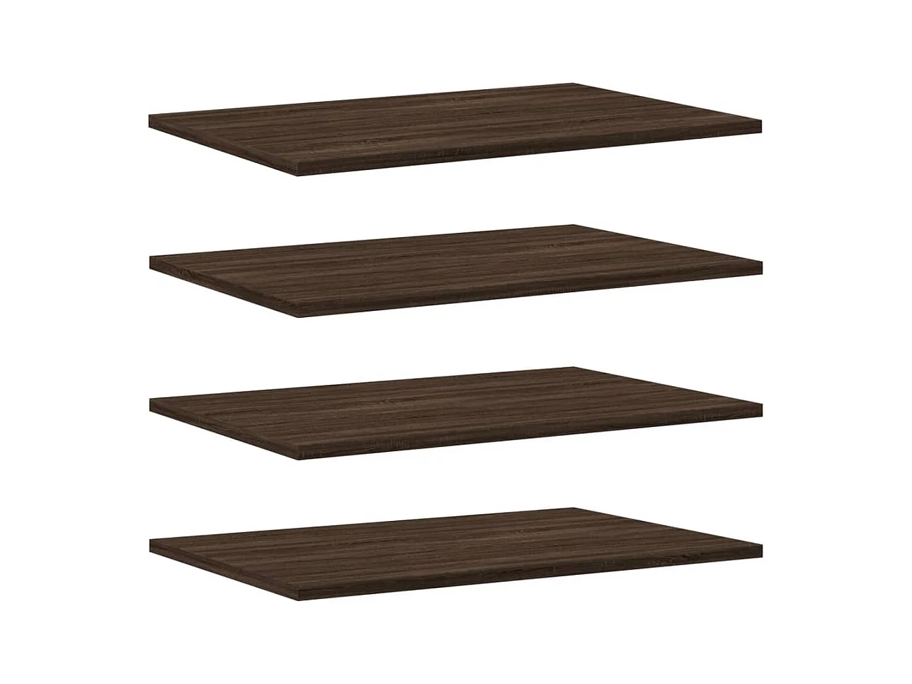 Étagères murales 4 pcs chêne marron 60x40x1,5 bois ingénierie