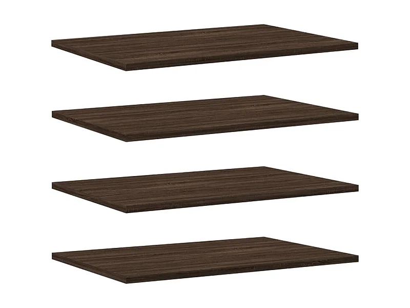 Étagères murales 4 pcs chêne marron 60x40x1,5 bois ingénierie