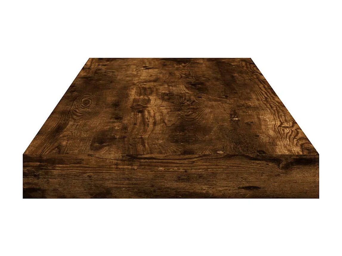 Étagères murales 4 pcs chêne fumé 60x10x1,5 bois d'ingénierie