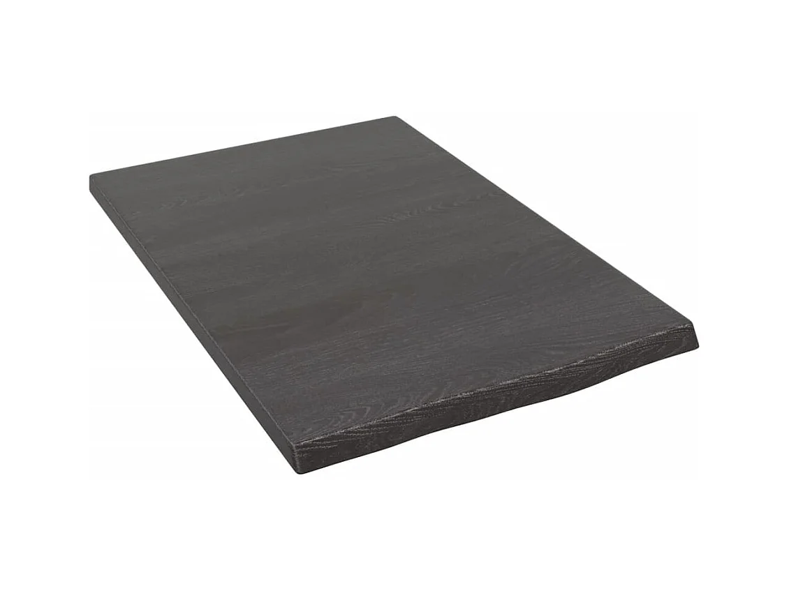 Étagère murale marron foncé 40x60x2 bois chêne massif traité