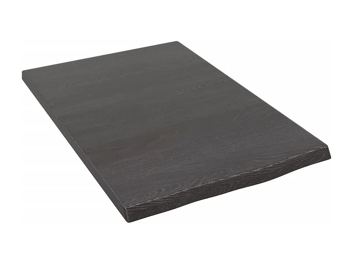 Étagère murale marron foncé 40x60x2 bois chêne massif traité