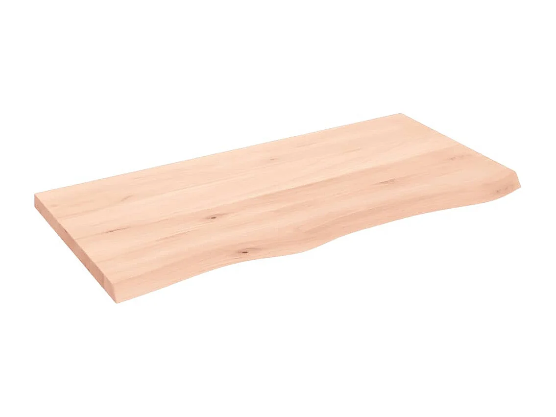 Étagère murale 100x50x(2-4) cm bois de chêne massif non traité