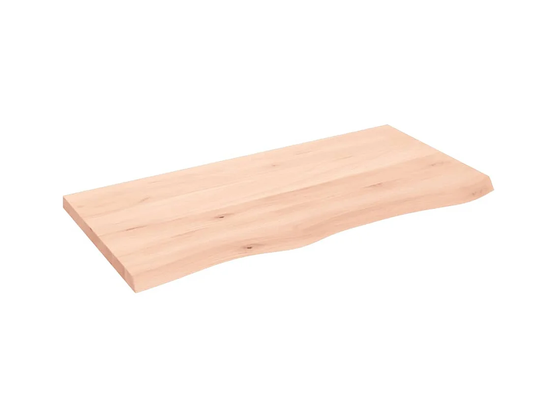 Étagère murale 100x50x(2-4) cm bois de chêne massif non traité