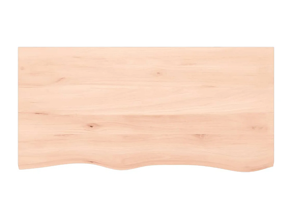 Étagère murale 100x50x(2-4) cm bois de chêne massif non traité