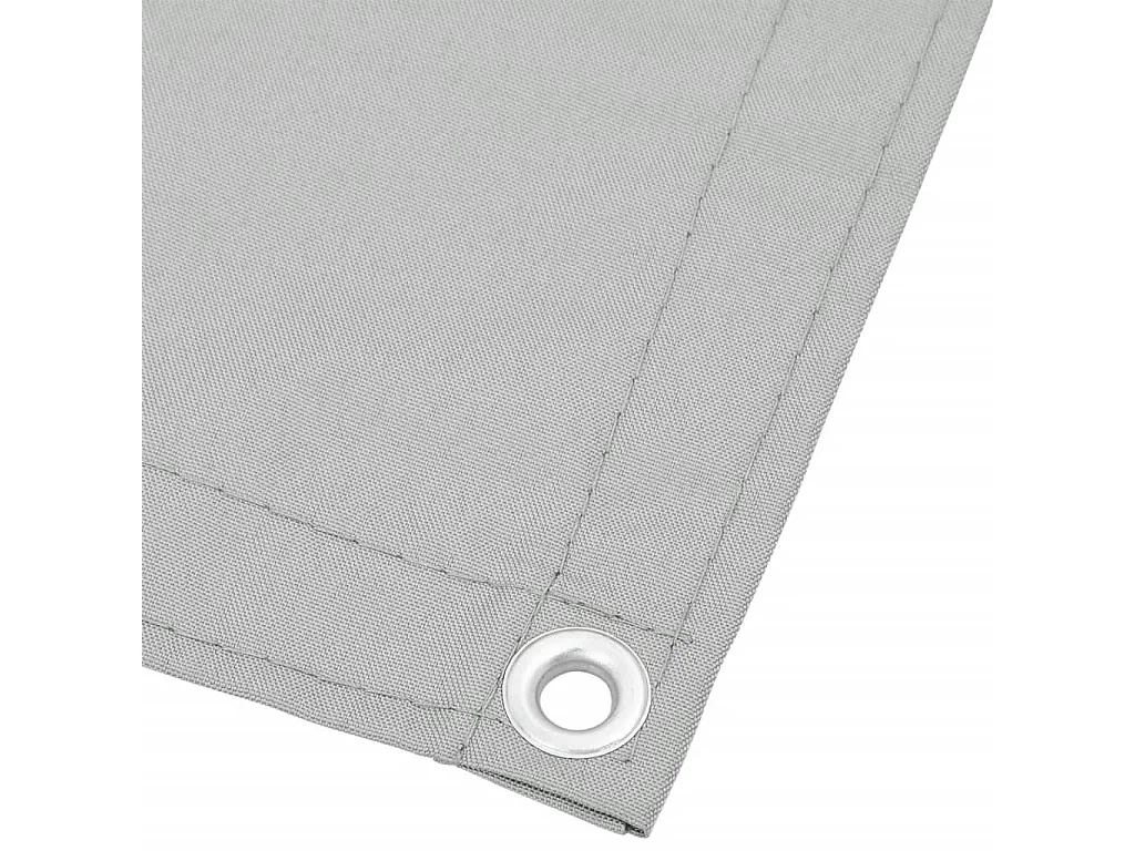 Écran de balcon gris clair 120x600 100% polyester oxford