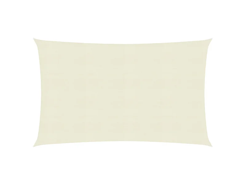 Voile d'ombrage 160 g-m² Crème 3,5x4,5 m PEHD