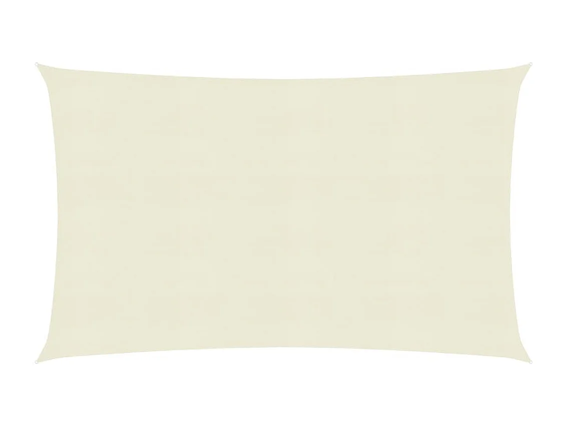 Voile d'ombrage 160 g-m² Crème 3,5x4,5 m PEHD
