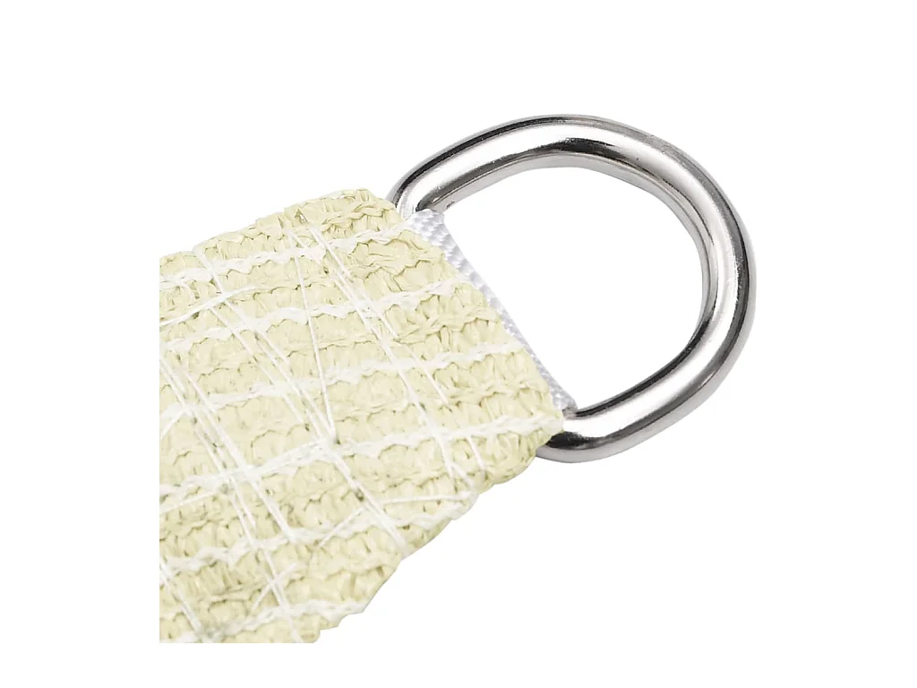 Voile d'ombrage 160 g-m² Crème 3,5x4,5 m PEHD