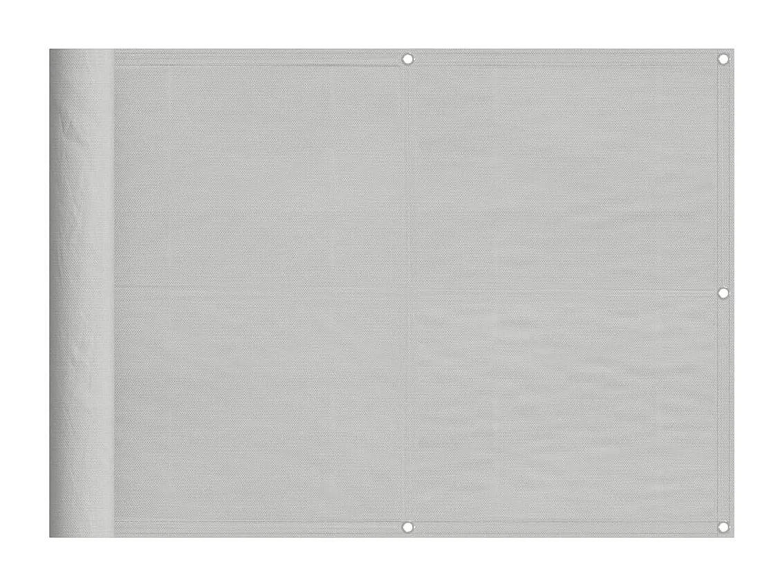 Écran de balcon gris clair 75x300 100% polyester oxford