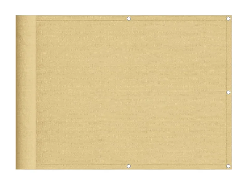 Écran de balcon sable 75x400 100% polyester oxford