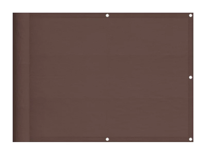 Écran de balcon marron 75x800 100% polyester oxford