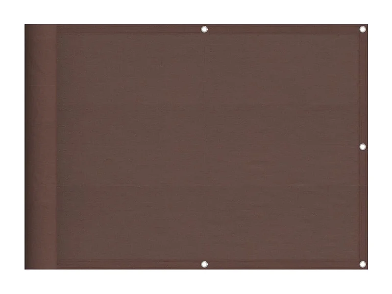 Écran de balcon marron 75x1000 100% polyester oxford