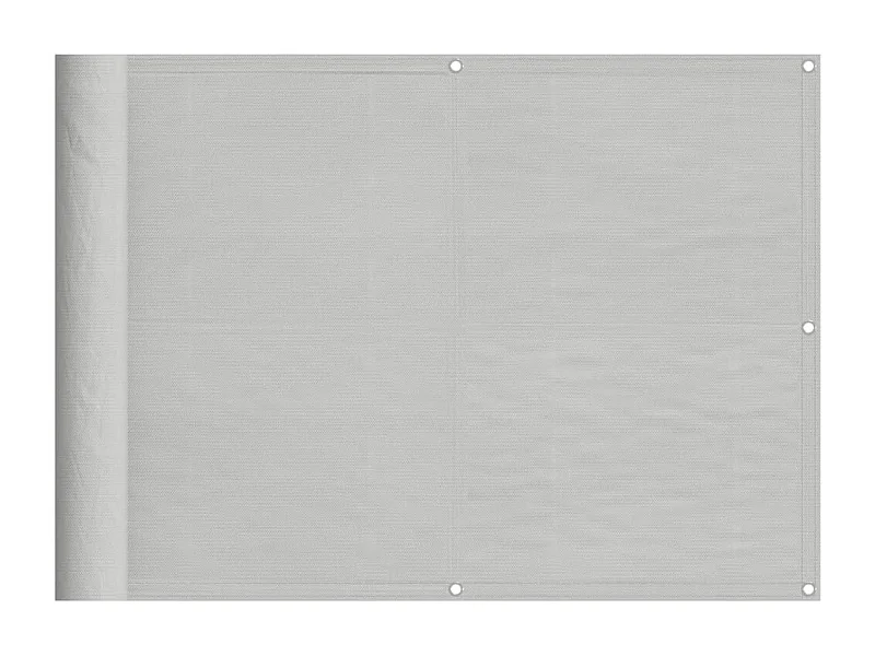 Écran de balcon gris clair 75x600 100% polyester oxford