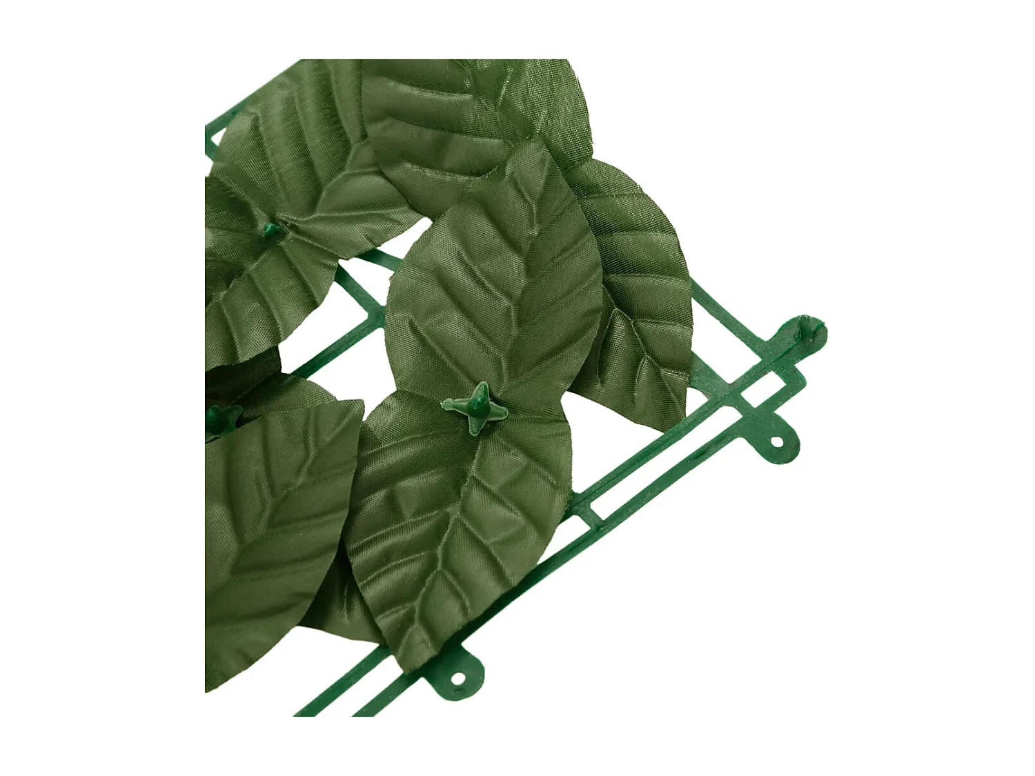 Écran de balcon avec feuilles vert foncé 200x100