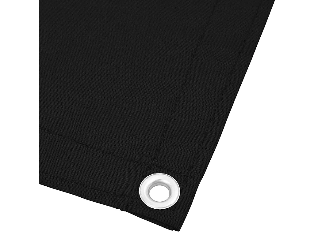 Écran de balcon noir 120x800 100% polyester oxford