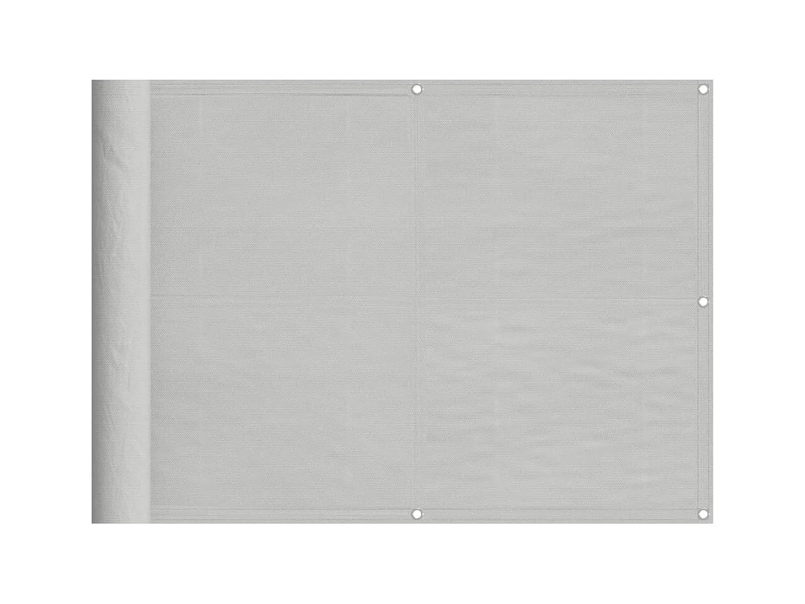 Écran de balcon gris clair 75x400 100% polyester oxford