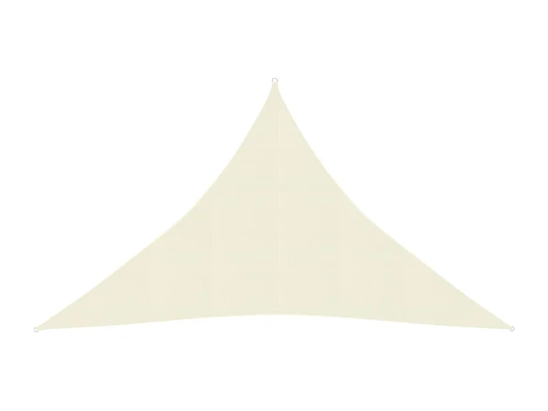 Voile d'ombrage 160 g-m² Crème 4x4x5,8 m PEHD